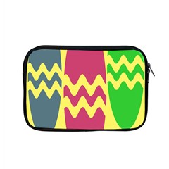 Easter Egg Shapes Large Wave Green Pink Blue Yellow Apple Macbook Pro 15  Zipper Case by Alisyart