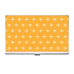 Yellow Stars Light White Orange Business Card Holders by Alisyart