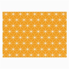 Yellow Stars Light White Orange Large Glasses Cloth (2-side)