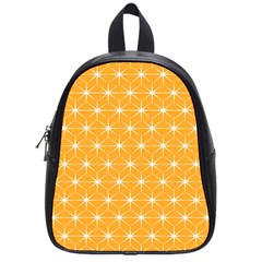 Yellow Stars Light White Orange School Bags (small) 