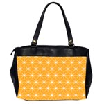 Yellow Stars Light White Orange Office Handbags (2 Sides)  Back