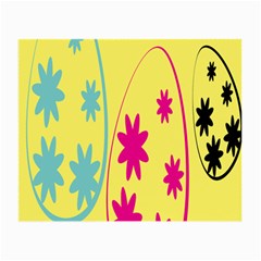 Easter Egg Shapes Large Wave Green Pink Blue Yellow Black Floral Star Small Glasses Cloth