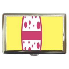 Easter Egg Shapes Large Wave Pink Yellow Circle Dalmation Cigarette Money Cases by Alisyart