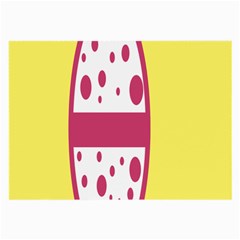 Easter Egg Shapes Large Wave Pink Yellow Circle Dalmation Large Glasses Cloth (2-side)