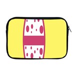 Easter Egg Shapes Large Wave Pink Yellow Circle Dalmation Apple MacBook Pro 17  Zipper Case Front