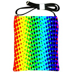 Comic Strip Dots Circle Rainbow Shoulder Sling Bags