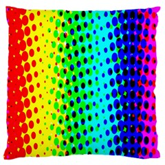 Comic Strip Dots Circle Rainbow Standard Flano Cushion Case (Two Sides)