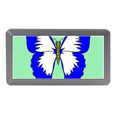 Draw Butterfly Green Blue White Fly Animals Memory Card Reader (mini) by Alisyart