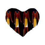 Egyptian Mummy Guard Treasure Monster Standard 16  Premium Heart Shape Cushions Front