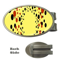 Gradients Dalmations Black Orange Yellow Money Clips (oval) 