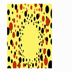 Gradients Dalmations Black Orange Yellow Small Garden Flag (two Sides)