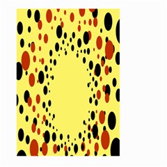 Gradients Dalmations Black Orange Yellow Large Garden Flag (two Sides)