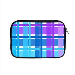 Gingham Pattern Blue Purple Shades Sheath Apple Macbook Pro 15  Zipper Case by Alisyart