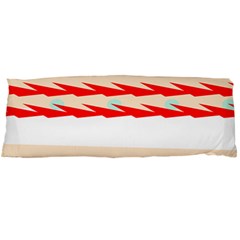 Chevron Wave Triangle Red White Circle Blue Body Pillow Case (dakimakura)