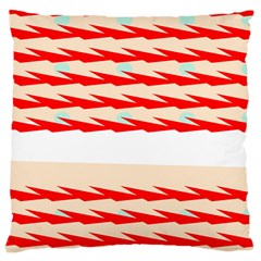 Chevron Wave Triangle Red White Circle Blue Large Cushion Case (one Side) by Alisyart