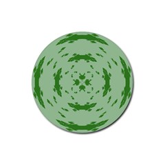 Green Hole Rubber Round Coaster (4 Pack)  by Alisyart