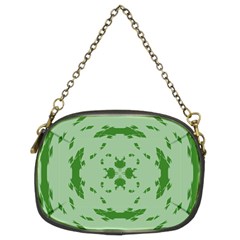 Green Hole Chain Purses (two Sides) 