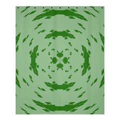 Green Hole Shower Curtain 60  X 72  (medium) 