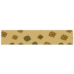 Compass Circle Brown Flano Scarf (small) by Alisyart