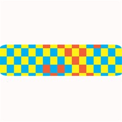 Optical Illusions Plaid Line Yellow Blue Red Flag Large Bar Mats