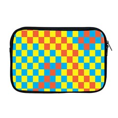 Optical Illusions Plaid Line Yellow Blue Red Flag Apple Macbook Pro 17  Zipper Case by Alisyart