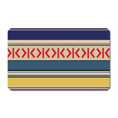 Original Code Rainbow Color Chevron Wave Line Magnet (Rectangular)