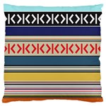 Original Code Rainbow Color Chevron Wave Line Standard Flano Cushion Case (Two Sides) Front