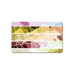 Geometric Mosaic Line Rainbow Magnet (Name Card)