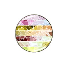 Geometric Mosaic Line Rainbow Hat Clip Ball Marker