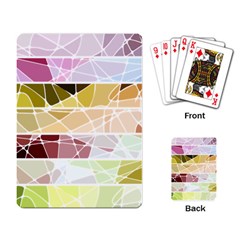 Geometric Mosaic Line Rainbow Playing Card