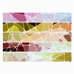 Geometric Mosaic Line Rainbow Large Glasses Cloth by Alisyart