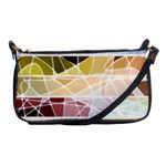 Geometric Mosaic Line Rainbow Shoulder Clutch Bags Front