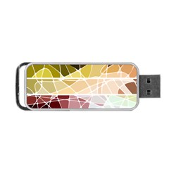 Geometric Mosaic Line Rainbow Portable Usb Flash (two Sides)