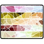Geometric Mosaic Line Rainbow Double Sided Fleece Blanket (Medium)  58.8 x47.4  Blanket Back