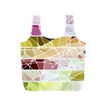 Geometric Mosaic Line Rainbow Full Print Recycle Bags (S)  Back