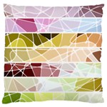 Geometric Mosaic Line Rainbow Large Flano Cushion Case (One Side) Front