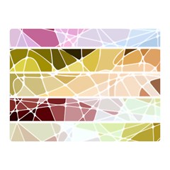 Geometric Mosaic Line Rainbow Double Sided Flano Blanket (Mini) 