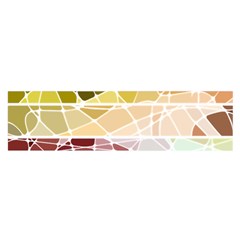Geometric Mosaic Line Rainbow Satin Scarf (oblong) by Alisyart