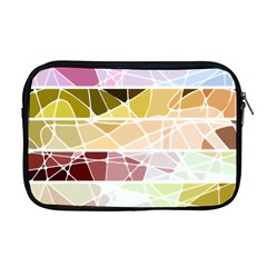 Geometric Mosaic Line Rainbow Apple Macbook Pro 17  Zipper Case by Alisyart