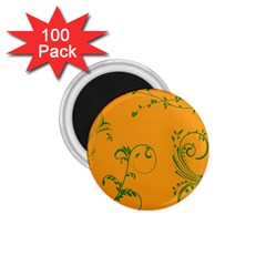 Nature Leaf Green Orange 1.75  Magnets (100 pack) 