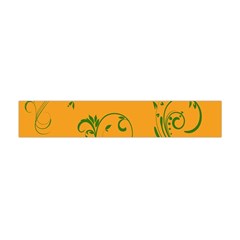 Nature Leaf Green Orange Flano Scarf (Mini)