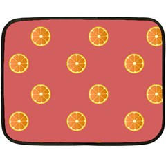 Oranges Lime Fruit Red Circle Double Sided Fleece Blanket (mini) 