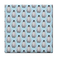 Penguin Animals Ice Snow Blue Cool Tile Coasters by Alisyart