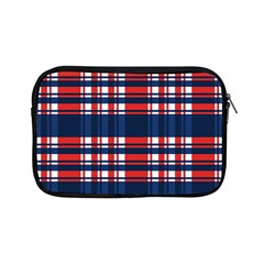 Plaid Red White Blue Apple Ipad Mini Zipper Cases by Alisyart