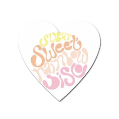 Sugar Sweet Rainbow Heart Magnet