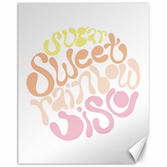 Sugar Sweet Rainbow Canvas 11  X 14  