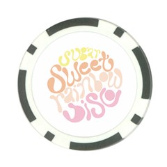 Sugar Sweet Rainbow Poker Chip Card Guard