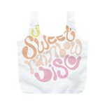 Sugar Sweet Rainbow Full Print Recycle Bags (M)  Front