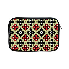 Seamless Floral Flower Star Red Black Grey Apple Ipad Mini Zipper Cases by Alisyart