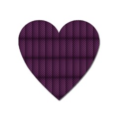Plaid Purple Heart Magnet